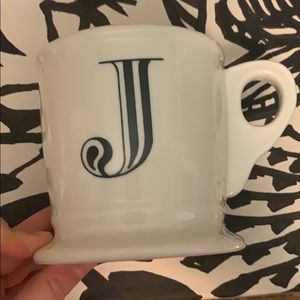Anthropologie initial J mug